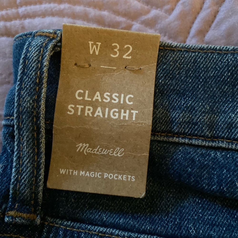 Madewell Classic Straight Jean 32
